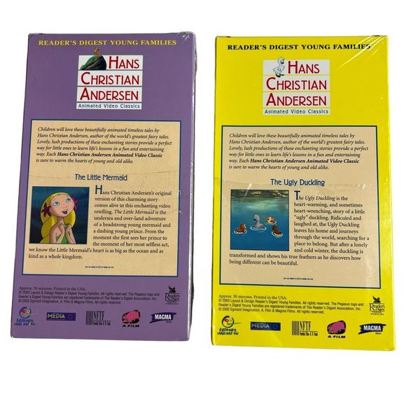 Hans Christian Andersen Animated Video Classics Set Of 4 NEW Sealed VHS Tapes - Picture 5 of 7